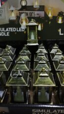 Сувенир свечка на батарейках M17-444 фонарик башенка 9см