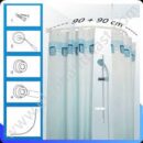Карниз для душа  DG021A oval 90*90  хром
