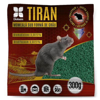 Отрава для крыс и мышей TIRAN 200 gr