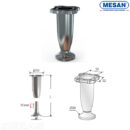 Ножка мебельная  конусная 10см Myra crom  plastic Mesan