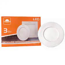 Светильник LED 3W 210 lum 6400К Евросвет круглая