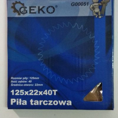 Диск по дереву 125*22*40 GEKO 00107 00051