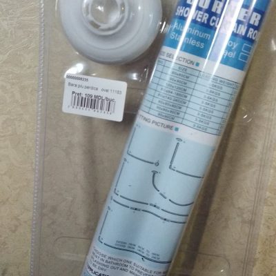 Карниз для душкабины угловой белый 6553
