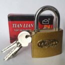 Замок навесной 55mm TIAN LIAN GOLD ключ звездочка