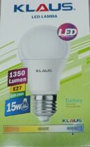 Лампа LED 15W 1350 lm А60 Е27 6500К  Klaus