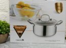 Кастрюля  со стекланной кпышкой 24см 5L Soup Pot