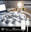 Лента LED*  3m alb USB с кнопкой включения 5V