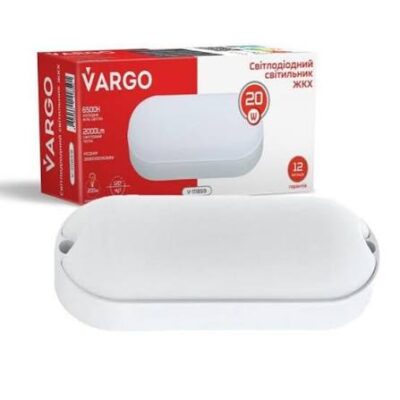 Светильник LED Vargo 24W 5000K IP65 овал белый 115707